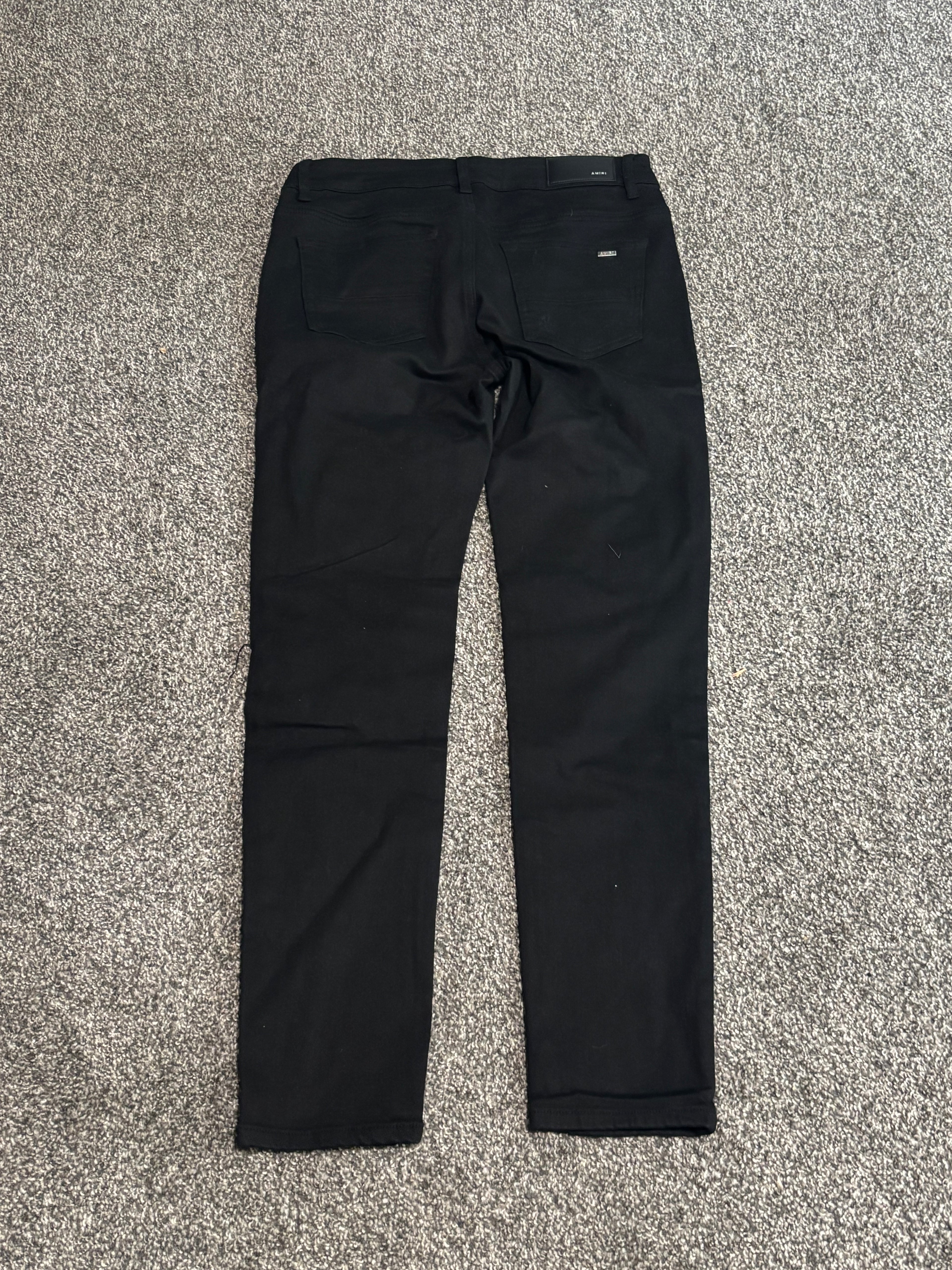 BlACK AND WHITE AMIRI JEAN