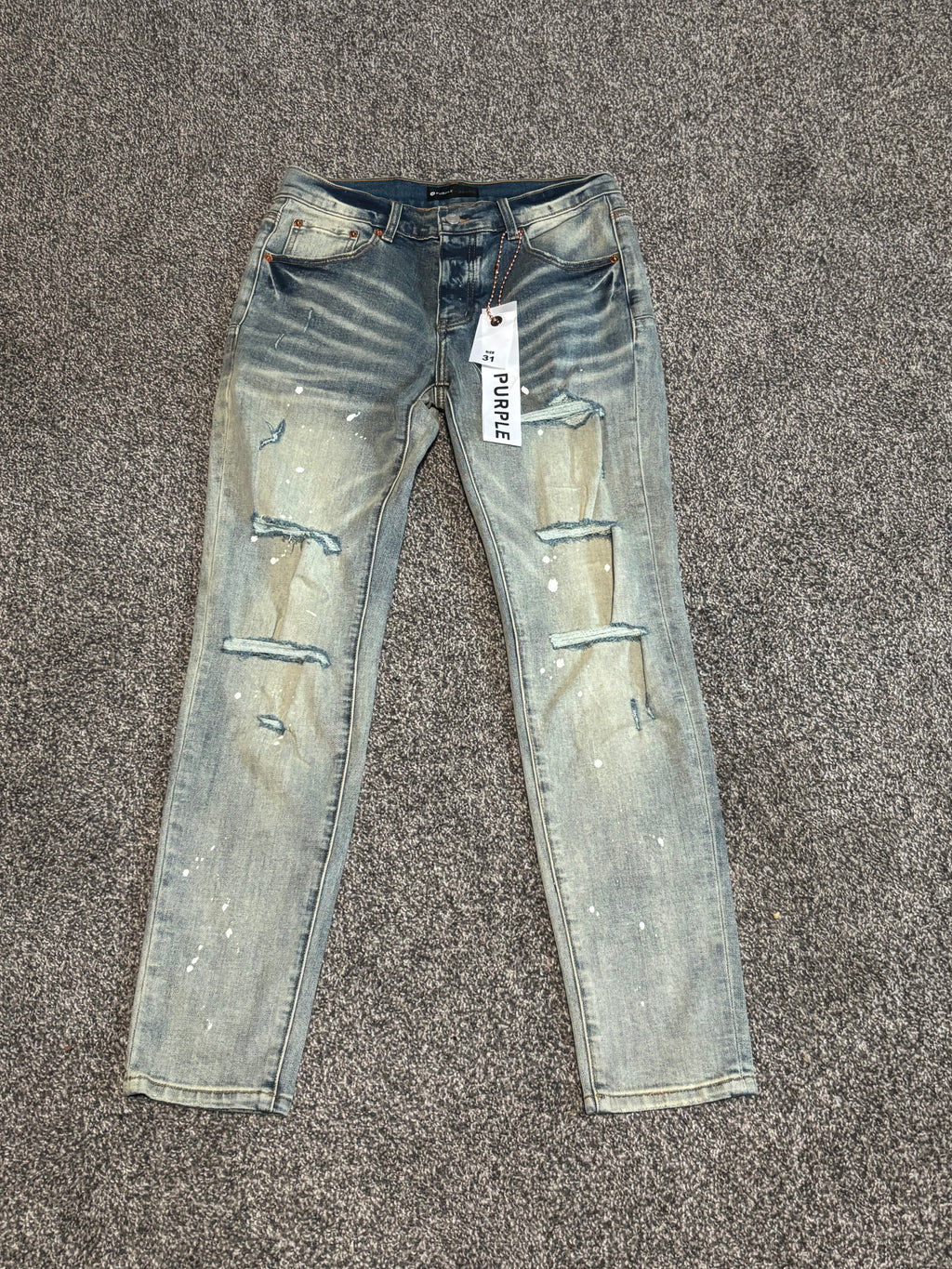 Purple Brand Slim Fit Jeans - Light Blue Washed