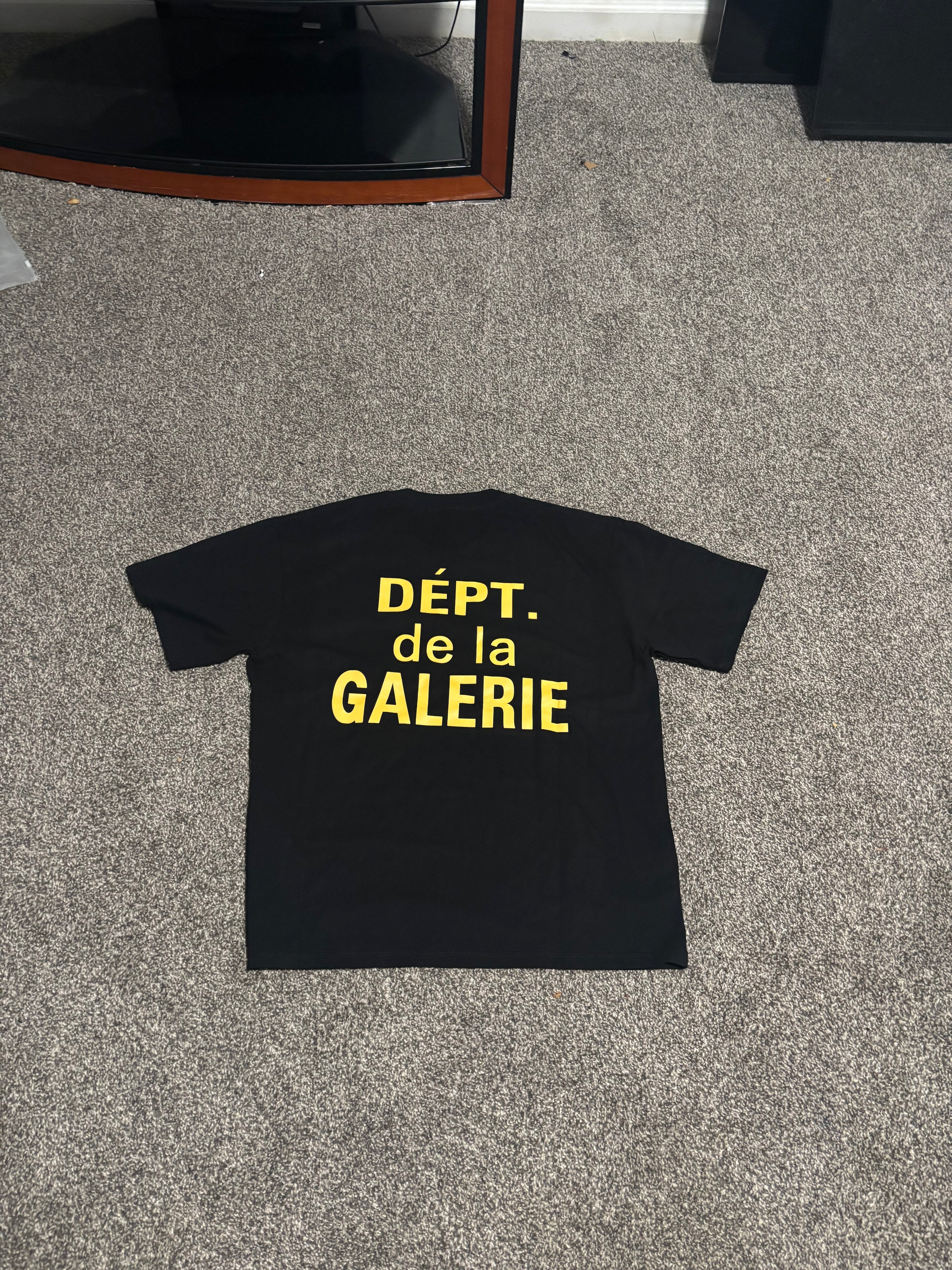 Gallery Dept Shirt - Black & Yellow