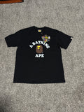 A Bathing Ape (BAPE) College Tee - Black&Brown
