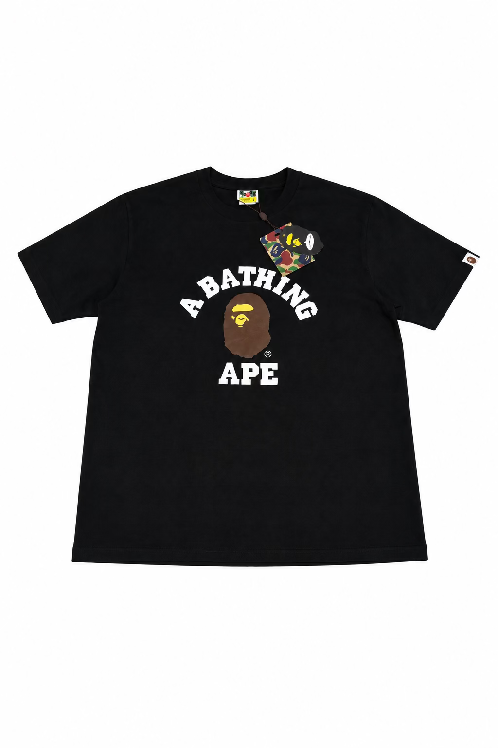 A Bathing Ape (BAPE) College Tee - Black&Brown