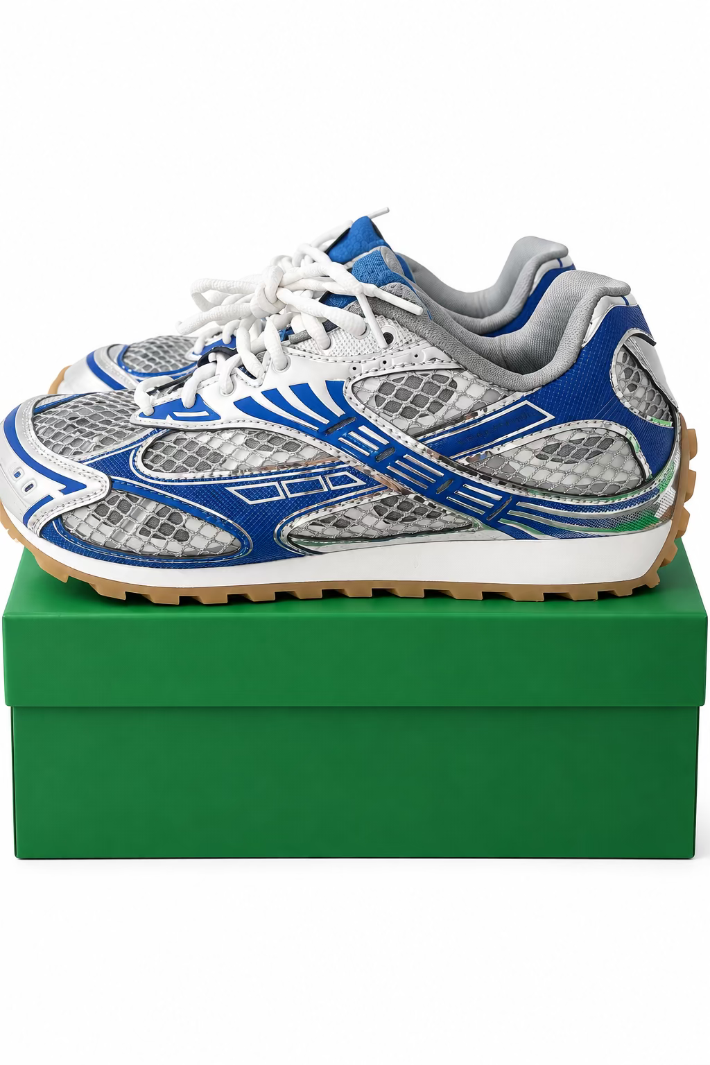 Bottega Veneta Sneakers - Silver & Blue