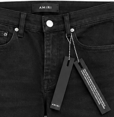 ALL BLACK LOGO AMIRI JEAN