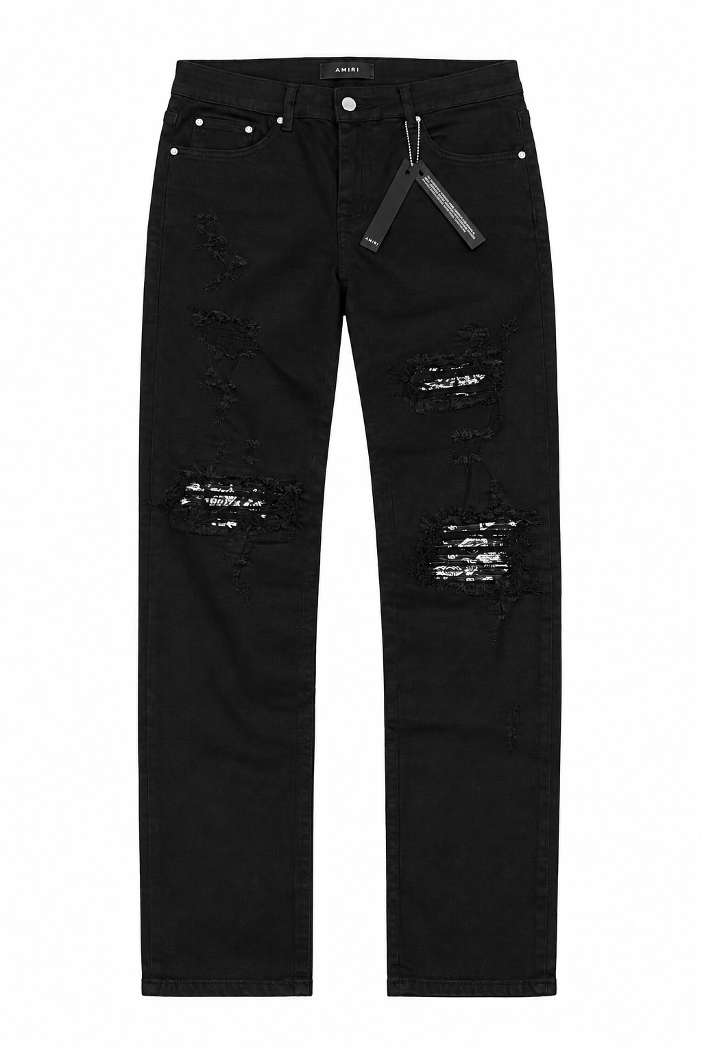BlACK AND WHITE AMIRI JEAN