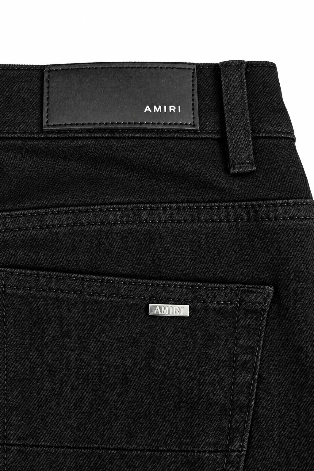 BlACK AND WHITE AMIRI JEAN